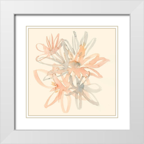 Portia II White Modern Wood Framed Art Print with Double Matting by Zarris, Chariklia