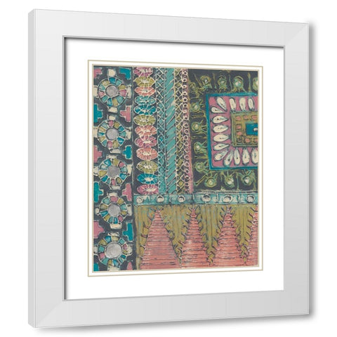 Bohemia I White Modern Wood Framed Art Print with Double Matting by Zarris, Chariklia