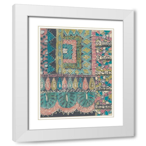 Bohemia II White Modern Wood Framed Art Print with Double Matting by Zarris, Chariklia