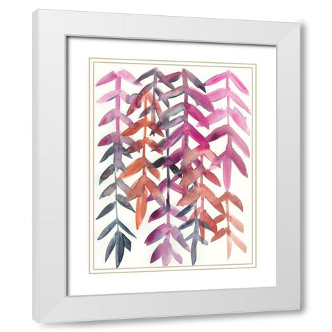 Monrovia II White Modern Wood Framed Art Print with Double Matting by Zarris, Chariklia