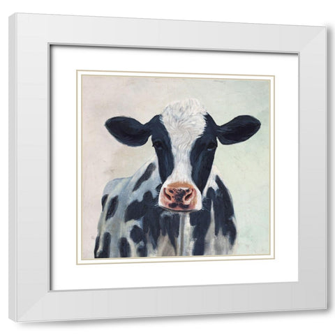 Over the Gate II White Modern Wood Framed Art Print with Double Matting by Borges, Victoria