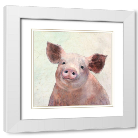 Over the Gate III White Modern Wood Framed Art Print with Double Matting by Borges, Victoria