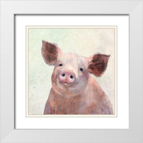 Over the Gate III White Modern Wood Framed Art Print with Double Matting by Borges, Victoria