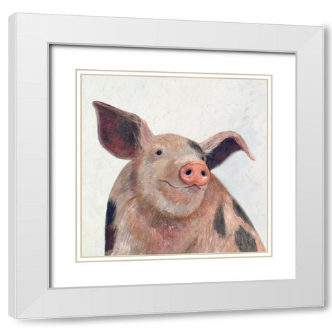 Over the Gate IV White Modern Wood Framed Art Print with Double Matting by Borges, Victoria