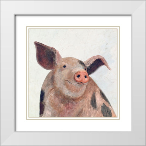 Over the Gate IV White Modern Wood Framed Art Print with Double Matting by Borges, Victoria