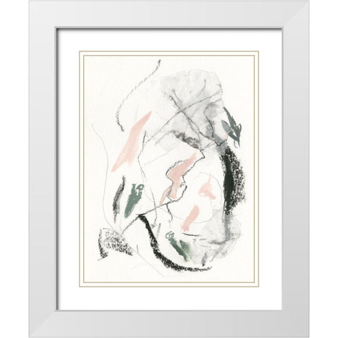 Unravel II White Modern Wood Framed Art Print with Double Matting by Borges, Victoria