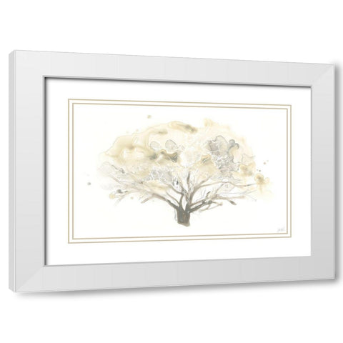 Neutral Arbor II White Modern Wood Framed Art Print with Double Matting by Vess, June Erica