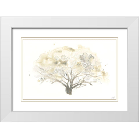 Neutral Arbor II White Modern Wood Framed Art Print with Double Matting by Vess, June Erica