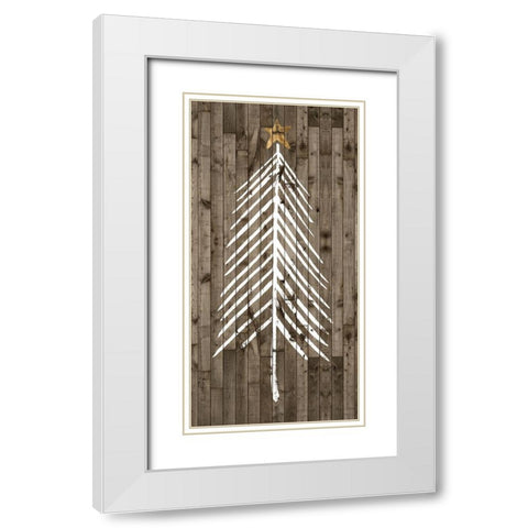 Wooded Whimsy I White Modern Wood Framed Art Print with Double Matting by Popp, Grace