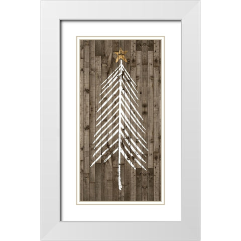 Wooded Whimsy I White Modern Wood Framed Art Print with Double Matting by Popp, Grace
