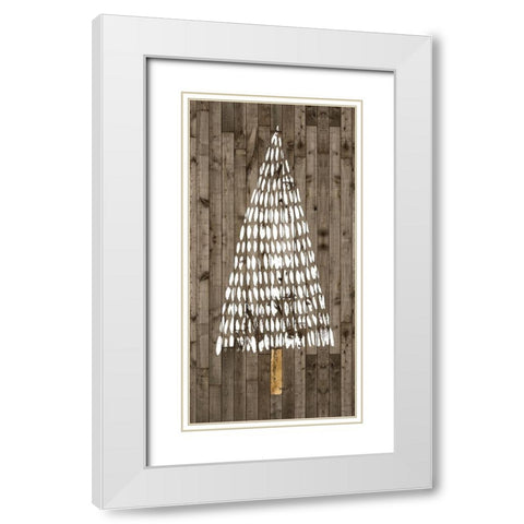 Wooded Whimsy II White Modern Wood Framed Art Print with Double Matting by Popp, Grace