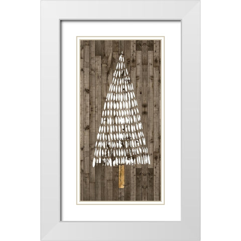 Wooded Whimsy II White Modern Wood Framed Art Print with Double Matting by Popp, Grace