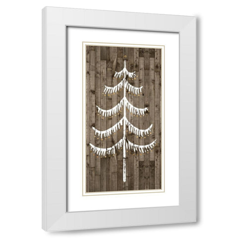 Wooded Whimsy III White Modern Wood Framed Art Print with Double Matting by Popp, Grace