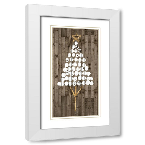 Wooded Whimsy IV White Modern Wood Framed Art Print with Double Matting by Popp, Grace