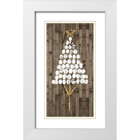 Wooded Whimsy IV White Modern Wood Framed Art Print with Double Matting by Popp, Grace