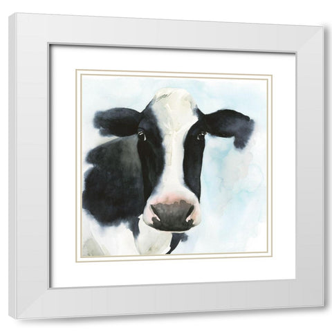 Farmhouse Friend II White Modern Wood Framed Art Print with Double Matting by Popp, Grace