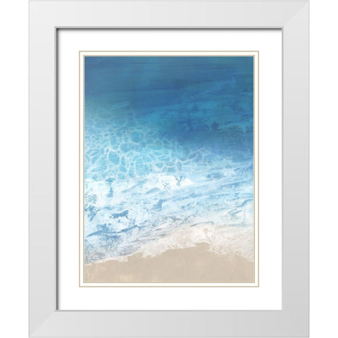 Ebb and Flow I White Modern Wood Framed Art Print with Double Matting by Borges, Victoria