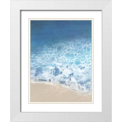 Ebb and Flow II White Modern Wood Framed Art Print with Double Matting by Borges, Victoria