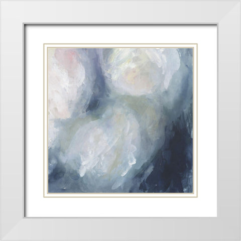 Blue Ambrosia II White Modern Wood Framed Art Print with Double Matting by Borges, Victoria