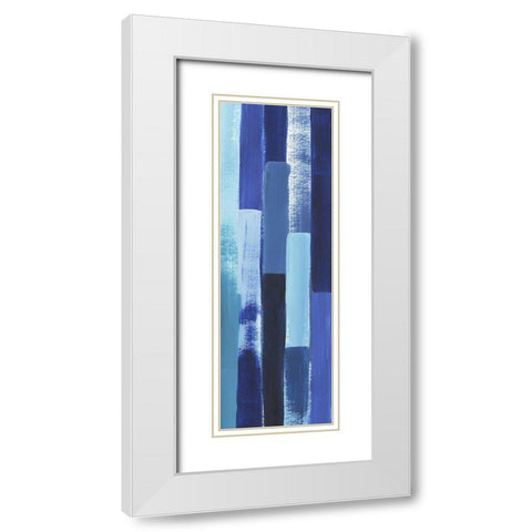 Azule Waterfall II White Modern Wood Framed Art Print with Double Matting by Popp, Grace