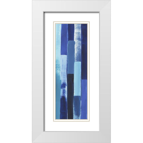 Azule Waterfall II White Modern Wood Framed Art Print with Double Matting by Popp, Grace