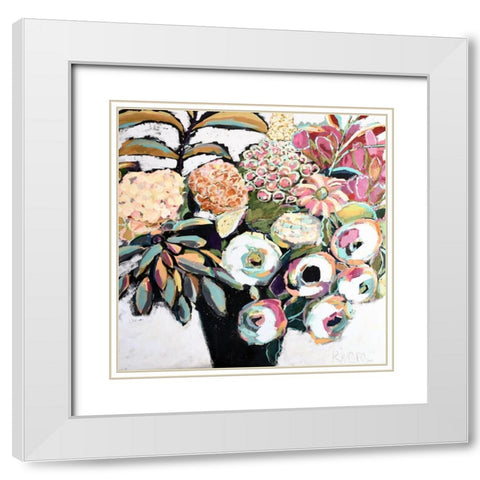 Summer Lovin I White Modern Wood Framed Art Print with Double Matting by Rivera, Michelle