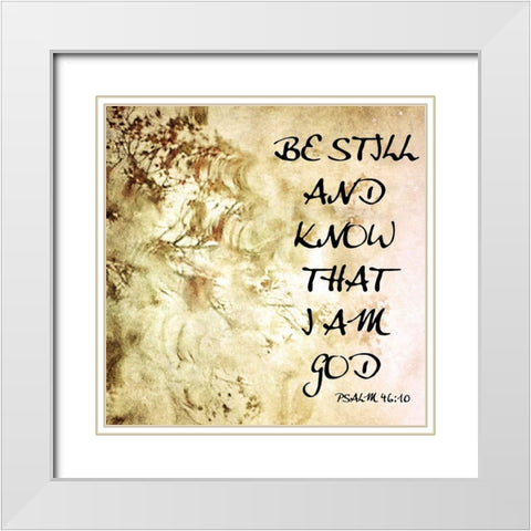 Spiritual I White Modern Wood Framed Art Print with Double Matting by Nall, Skip