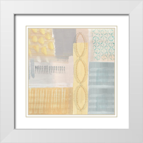 Corn Field I White Modern Wood Framed Art Print with Double Matting by Kouta, Flora