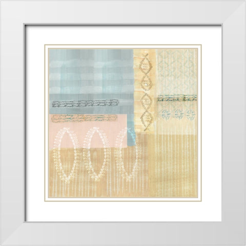 Corn Field II White Modern Wood Framed Art Print with Double Matting by Kouta, Flora