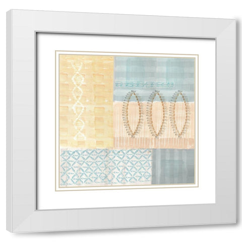 Corn Field III White Modern Wood Framed Art Print with Double Matting by Kouta, Flora
