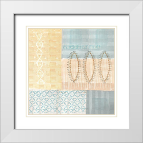 Corn Field III White Modern Wood Framed Art Print with Double Matting by Kouta, Flora