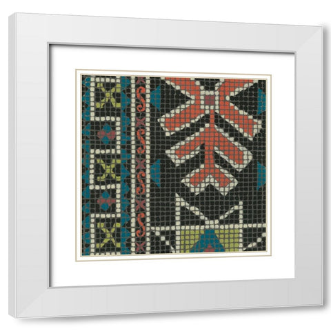 Woven Journey I White Modern Wood Framed Art Print with Double Matting by Zarris, Chariklia