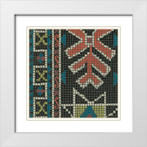 Woven Journey I White Modern Wood Framed Art Print with Double Matting by Zarris, Chariklia