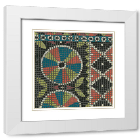 Woven Journey II White Modern Wood Framed Art Print with Double Matting by Zarris, Chariklia