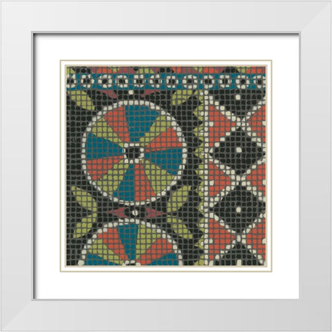 Woven Journey II White Modern Wood Framed Art Print with Double Matting by Zarris, Chariklia