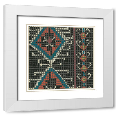 Woven Journey III White Modern Wood Framed Art Print with Double Matting by Zarris, Chariklia