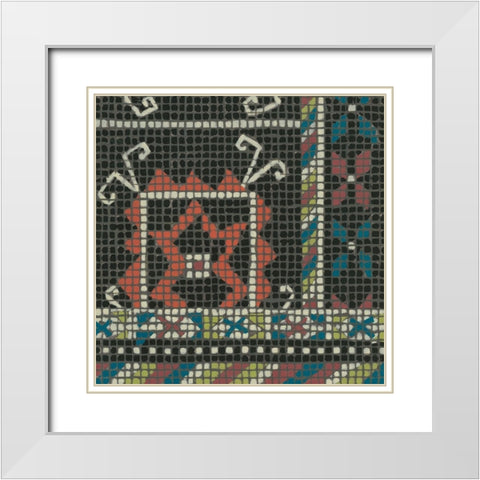 Woven Journey IV White Modern Wood Framed Art Print with Double Matting by Zarris, Chariklia