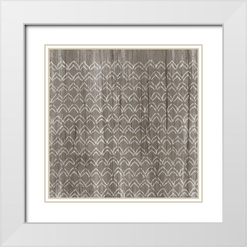 Weathered Wood Patterns VI White Modern Wood Framed Art Print with Double Matting by Vess, June Erica