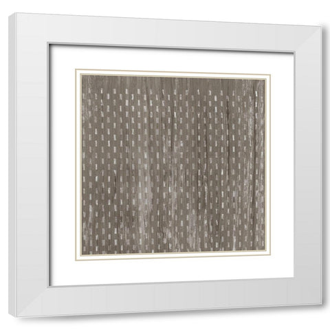 Weathered Wood Patterns VIII White Modern Wood Framed Art Print with Double Matting by Vess, June Erica
