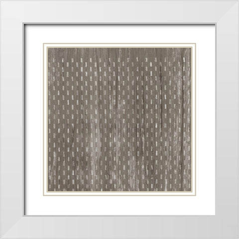 Weathered Wood Patterns VIII White Modern Wood Framed Art Print with Double Matting by Vess, June Erica