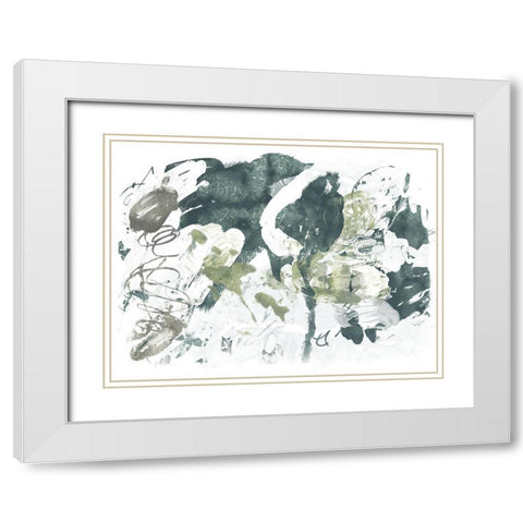 Cloud Farm I White Modern Wood Framed Art Print with Double Matting by Vess, June Erica