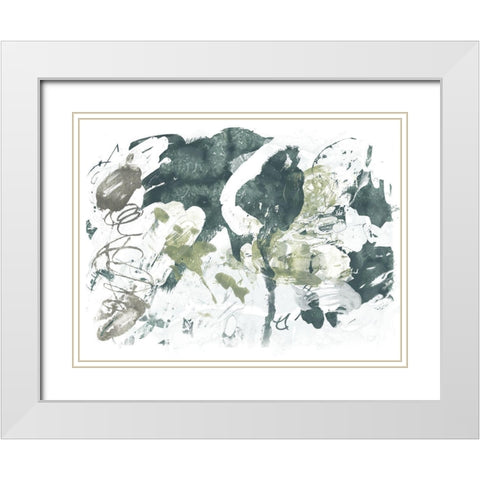 Cloud Farm I White Modern Wood Framed Art Print with Double Matting by Vess, June Erica
