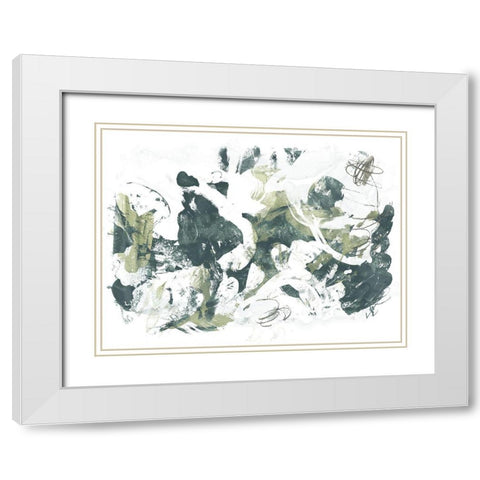 Cloud Farm II White Modern Wood Framed Art Print with Double Matting by Vess, June Erica