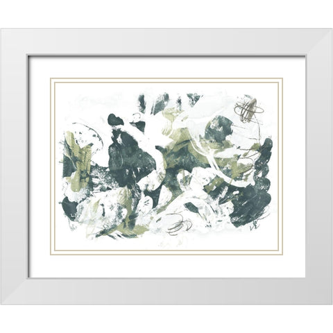 Cloud Farm II White Modern Wood Framed Art Print with Double Matting by Vess, June Erica