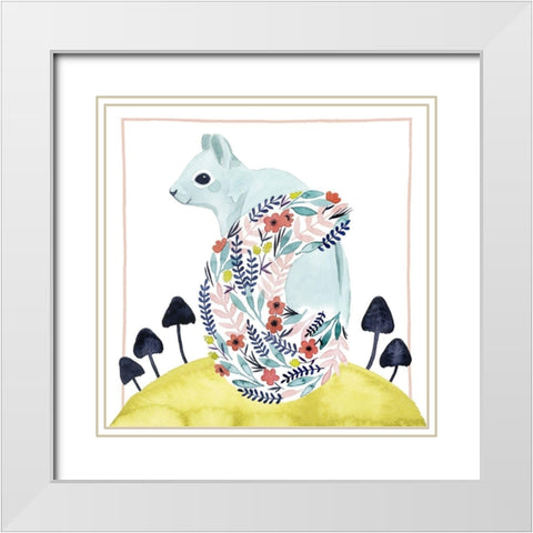 Friends of Clementine I White Modern Wood Framed Art Print with Double Matting by Popp, Grace
