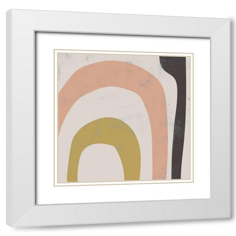 Sass II White Modern Wood Framed Art Print with Double Matting by Zarris, Chariklia