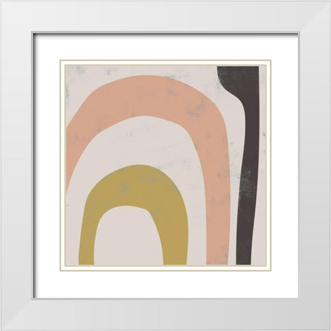 Sass II White Modern Wood Framed Art Print with Double Matting by Zarris, Chariklia