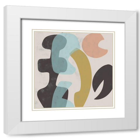 Sass III White Modern Wood Framed Art Print with Double Matting by Zarris, Chariklia