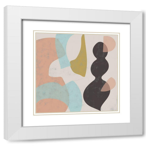 Sass IV White Modern Wood Framed Art Print with Double Matting by Zarris, Chariklia