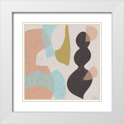 Sass IV White Modern Wood Framed Art Print with Double Matting by Zarris, Chariklia